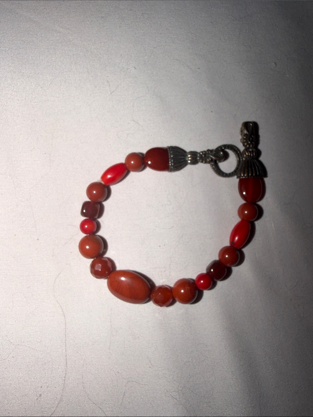 Red Beaded Women's Bracelet